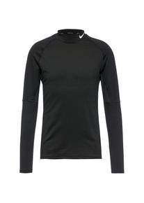 Nike M Np Top Warm Ls Mock Funktionsshirt Herren - schwarz - Gr. S - Polyester/Elastan