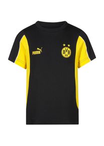Puma Borussia Dortmund T-Shirt Kinder - schwarz - Gr. 176 - Baumwolle