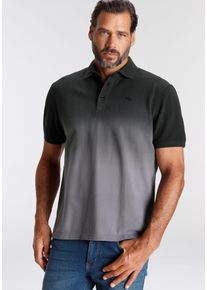 MAN'S WORLD Poloshirt MAN'S WORLD, Herren, Gr. XXL (60/62), schwarz (schwarz, grau), Piquu00e9, Obermaterial: 100% Baumwolle, casual, normal, Kurzarm, Shirts, Kurzarm, mit Polokragen, aus Piqué-Stoff, mit stilvoller Stickerei