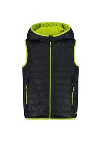 CMP Vest Fix Hood Kunstfaserweste Kinder (Gr 110 |schwarz)