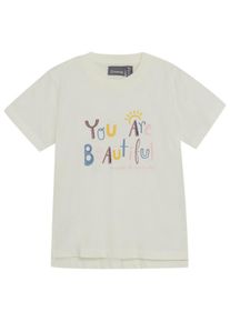 Color Kids Girl Cotton T-Shirt with Print S/S T-Shirt Kinder (Gr 98 |beige)