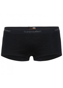 Icebreaker 200 Oasis Boy Shorts Merinounterwäsche Damen (Gr XL |schwarz)