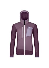 Ortovox Fleece Grid Hoody Fleecejacke Women (Gr&ouml;&szlig;e L |lila)