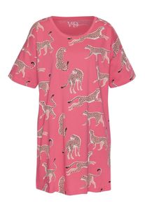 Vivance Dreams Große Größen Sleepshirt Gr. 52/54 pink für Damen