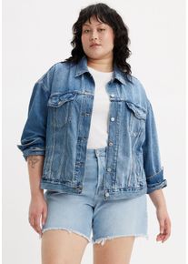 LEVI'S® PLUS LEVI'S PLUS Damen Jeansjacke "TRUCKER"turning heads plus, casual, Gr. XXL, Denim/Jeans, Obermaterial: 100% Baumwolle, Jacken, in leichter