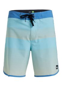 Quiksilver Herren Boardshorts "Surfsilk Scallop 18""aquifer tijuana, Gr. 28, 88% Polyester, 12% Elasthan, Hosen