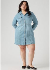 LEVI'S® PLUS LEVI'S PLUS Damen Jeanskleidplant pause, modisch, Gr. XXL, Denim/Jeans, Obermaterial: 99% Baumwolle, 1% Elasthan, Kleider, aus klassischem