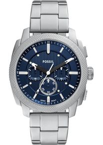 Fossil Herren Chronograph "MACHINE (NEW GENERATION)"edelstahlfarben, dunkelblau, Armbanduhren, Quarzuhr, Armbanduhr, Herrenuhr, Edelstahlarmband,