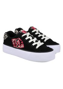 DC Shoes Sneaker "Chelsea Platform", Gr. 6,5schwarz, crazy pink print, 55.1% Leder, 44.9% Synthetikmaterial, Schuhe