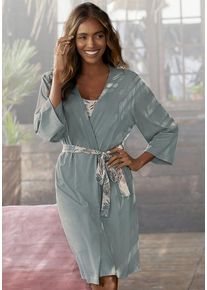 Lascana Kimono grün Gr. 32/34 für Damen. Nachhaltig.