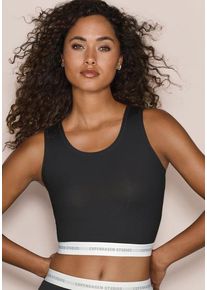 Copenhagen Studios Achseltop mehrfarbig Gr. L (40) für Damen. Tiefer Rundhals und Logoschriftzug. Nachhaltig.