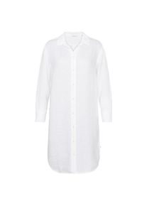 KnowledgeCotton Apparel Classic Linen Dress Kleid Damen Freizeit (Gr M |weiß)
