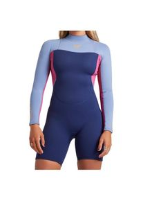 Roxy 2/2 Prologue Backzip L/S Neoprenanzug Damen (Gr 4 |blau)