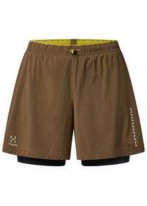 Hagl&ouml;fs Hagl&ouml;fs LIM Tempo Trail 2-In-1 Shorts Laufshorts Damen (Gr XS |braun)