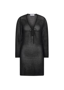 Seafolly Beach Edit Mesh Knit Cover Up Kleid Damen (Gr S |schwarz)