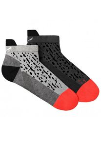 Salewa MTN TRN Sal AM Low Sock Wandersocken Damen (Gr 42-44 |grau/schwarz)