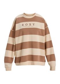 Roxy Strictly Stripes Oversized Pullover Damen (Gr M |beige/braun)