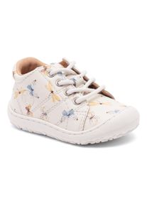 bisgaard Kinder Lauflernschuh "barefoot hale l Weite: normal", Gr. 25butterflies, Leder, gemustert, klassisch, Schuhe, Schnürschuh, Barfußschuh mit