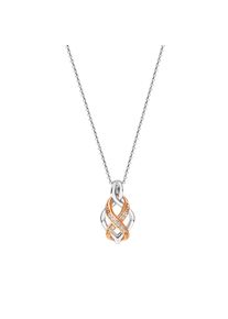 ZEEme Silber Halskette Silber 925 zweifarbig mit Unendlichkeits-Motiv