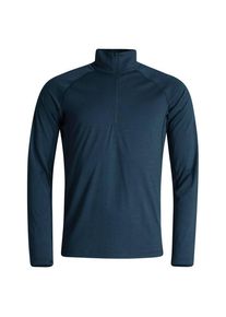 Langarm Unterhemde Lundhags Gimmer Merino Light 1/2 Zip Herren (Gr XL |blau)