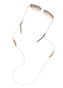 Lascana Brillenkette 'Zartes Brillenband mit Federornament' goldfarben Gr. für Damen