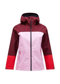 Peak Performance Trail Hipe Shell Jacket Regenjacke Damen Wandern (Gr XS |rosa/rot |wasserdicht)