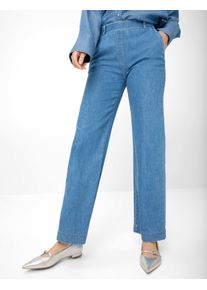 Raphaela by Brax Damen Marlenehose Style PAM FLARED BLEACHED, denim hellblau, Gr. 48