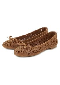 Lascana Ballerina camelfarben Gr. 36 für Damen