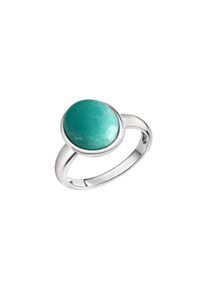 ZEEme Gemstones Ring Silber 925 rhodiniert mit echtem Amazonit
