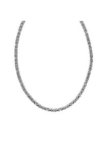 ZEEme Basic Halskette Silber 925 poliert Königskette 4mm breit