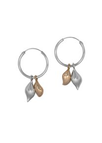 ZEEme Silber Creolen 925/- Sterling Silber rhodiniert rosevergoldet