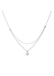 ZEEme Silber Halskette Silber 925 zweireihig 38+5cm lang