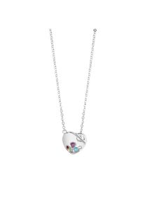 ZEEme Gemstones Collier 925 Sterling Silber rhodiniert Edelstein Echtstein