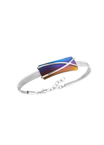 ZEEme Stainless Steel Armband Edelstahl mit Titan mehrfarbig 17+3cm lang