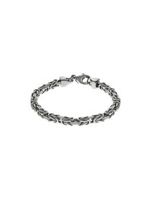 ZEEme Basic Armband Silber 925 poliert Königskette 5mm breit