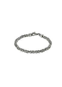 ZEEme Basic Armband Silber 925 poliert Königskette 4mm breit
