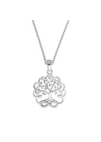 ZEEme Silber Halskette 925 Sterling Silber rhodiniert Lebensbaum
