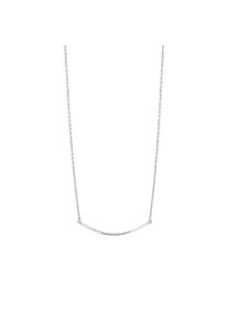 ZEEme Silber Halskette 925 Silber rhodiniert Zirkonia weiß