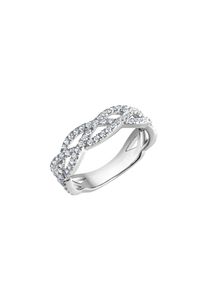 ZEEme Silber Ring Silber 925 rhodiniert mit Zirkonia weiß