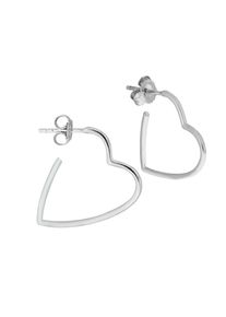 ZEEme Silber Steck Creolen 925/- Sterling Silber rhodiniert