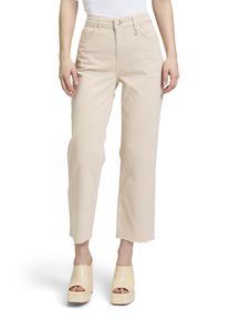 Cartoon Damen Ankle-Jeans "Cartoon Basic-Hose mit offenem Saum"oat milk, modisch, Gr. 46, Obermaterial: 90% Baumwolle, 7% Polyester, 3% Elasthan.,