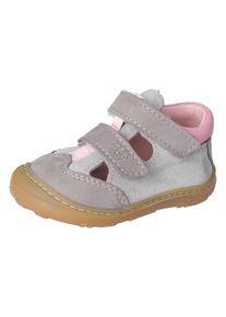 Kinder Lauflernschuh "Ebi WMS: mittel", Pepino BY RICOSTA, Gr. 21graphit, rosa, Leder, Textil, modisch, Schuhe, Klettschuh, Lederinnensohle,