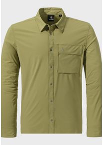 Schöffel SCHÖFFEL Herren Outdoorhemd "Hiking Shirt Style Dunajec MNS"4605, grün, sportlich, Gr. 48, Oberstoff: 85% Polyester 15% Elasthan, Hemden