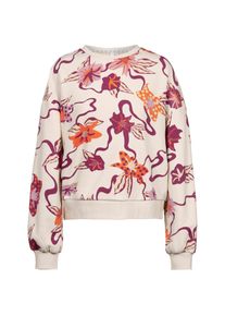 Ragwear Wuss Print Sweatshirt Damen - beige - Gr. S - Baumwolle/Polyester