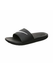 Nike Kawa Badelatschen Kinder - schwarz - Gr. 38 1/2 - Lederimitat