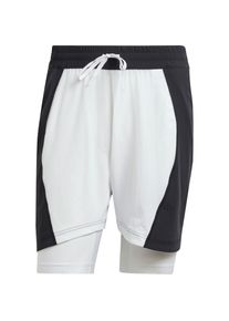 Adidas Tennisshorts Herren - weiß - Gr. L - Polyester/Elastan