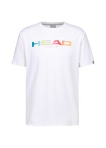 Head Rainbow T-Shirt Herren - weiß - Gr. L - Baumwolle/Polyester/Elastan