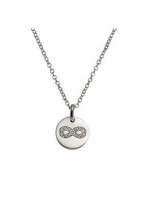 ZEEme Silber Collier 925/- Sterling Silber rhodiniert Zirkonia