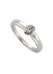 ZEEme Silber Ring Silber 925 rhodiniert mit Zirkonia weiß