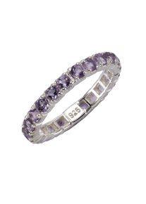 ZEEme Gemstones Ring 925/- Sterling Silber rhodiniert Amethyst
